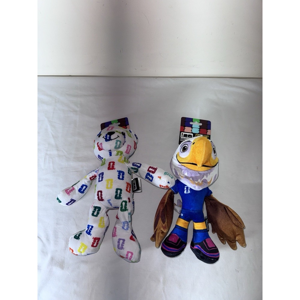 FIFA World Cup 2026 USA Lot Of 2 Dog Toys Mascot Clutch & Bear NEW